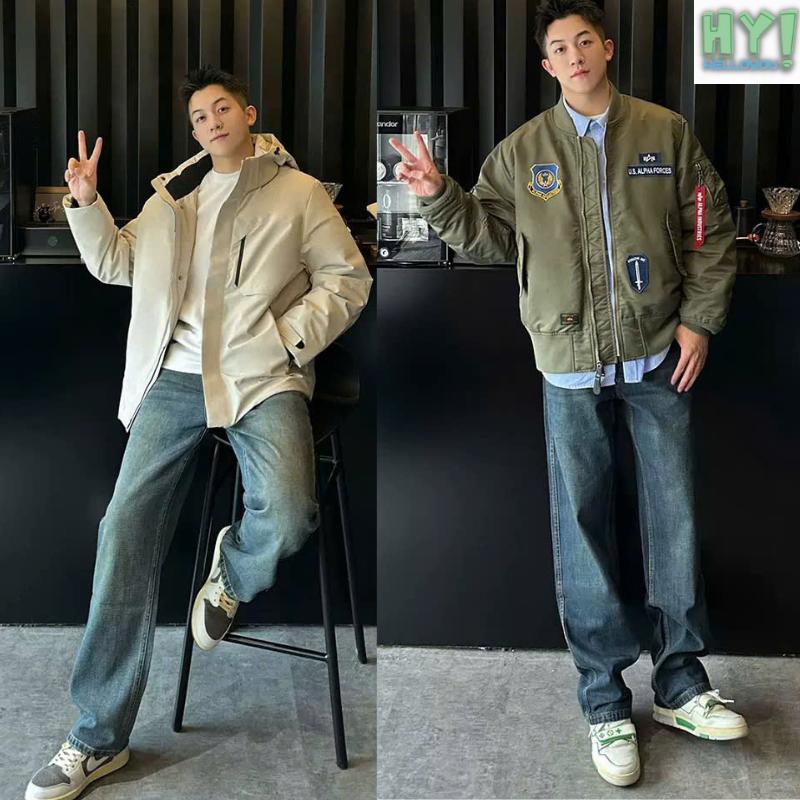 [DEAL MỞ BÁN x HELLOYOU] quần jean suông hunter blue  - Form regular jean nam blue smoke - Menswear Pants