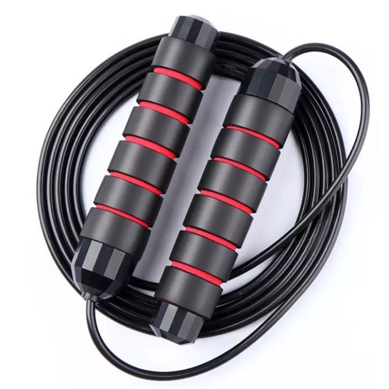 Dây Nhảy Tập Thể Dục Giảm Cân Lõi Thép Tay Cầm Bọc Xốp Êm Tay   Có Tạ Tăng Gấp Đôi Hiệu Quả Luyện Tập Giảm Cân Tại Nhà 1