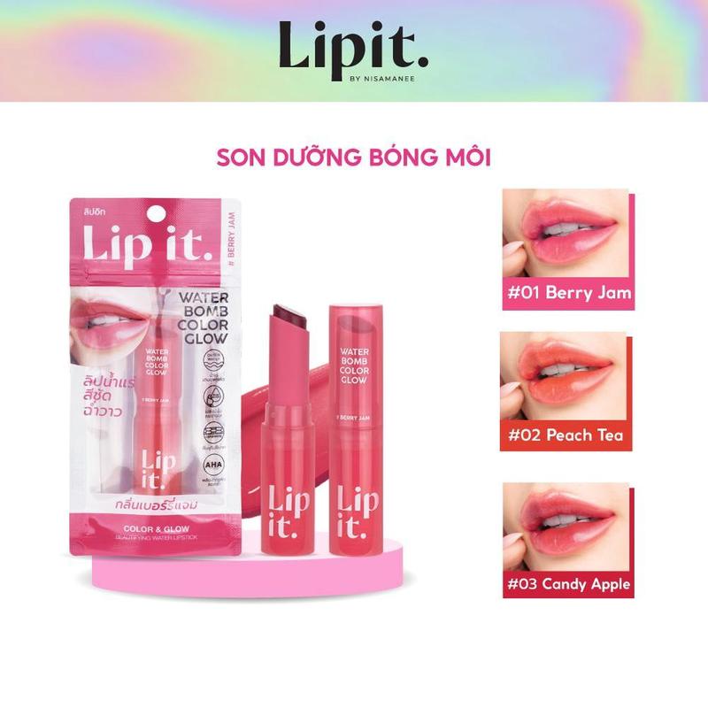 Son Dưỡng Bóng Môi Lip It Water Bomb Color Glow 3g