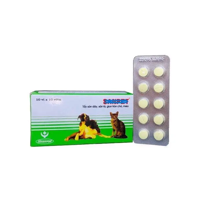 Viên tẩ.y giun sán Sanpet dùng được cho chó và mèo