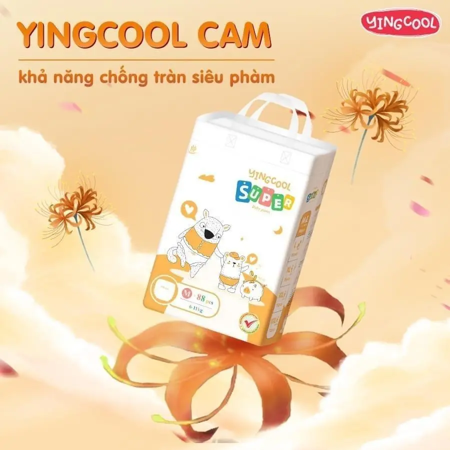 (Không quà ) 01 bịch BỈM YINGCOOL SUPER đủ size CHO BÉ