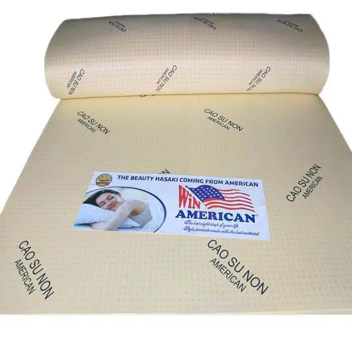 Nệm Cao Su Non American 1m8x2mx10p, Hàng Chính Hãng, Bảo Hành 15 Năm