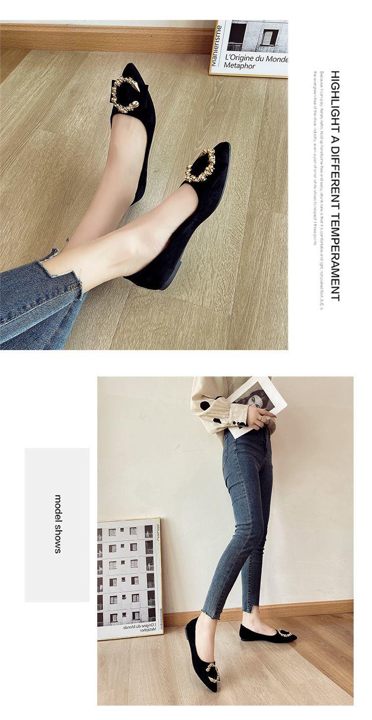 Product Introduction of Giày Đế Bằng, Linh Hoạt, Nữ, Cắt Thấp, Mũi Nhọn, Đế Mềm, Gommino, Thích Hợp Cho Tất Cả Các Mùa, Hàng Mới Về Mùa Thu, Người Có Ảnh Hưởng Trực Tuyến, Giày Cao Gót, 2022 / 24 16