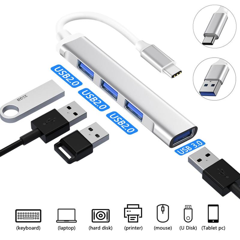 Máy tính Multiport Splitter OTG Bộ Chuyển Đổi Type-C 3.1 Giãn nở Dock Trạm USB…