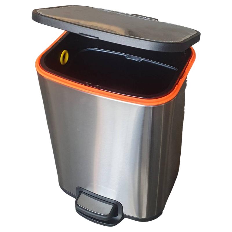 Product Introduction of Thùng rác inox đạp chân 6L giảm chấn cao cấp/ Indoor trashbin/VHP-DJ-DF248-6L 8