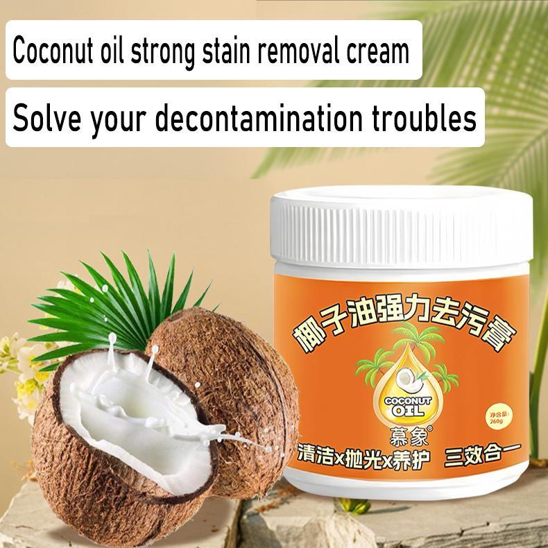 Coconut Oil Powerful Stain Remover Paste Household Multi-Purpose Deep Cleaner Bathroom/ Kitchen/ Floor Fast Cleaning Stain 2