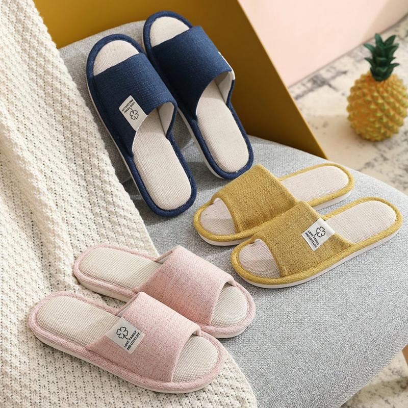 DÉP VẢI LANH đi trong nhà đế cao su dẻo (chọn tăng 1 size) ARRIA 6