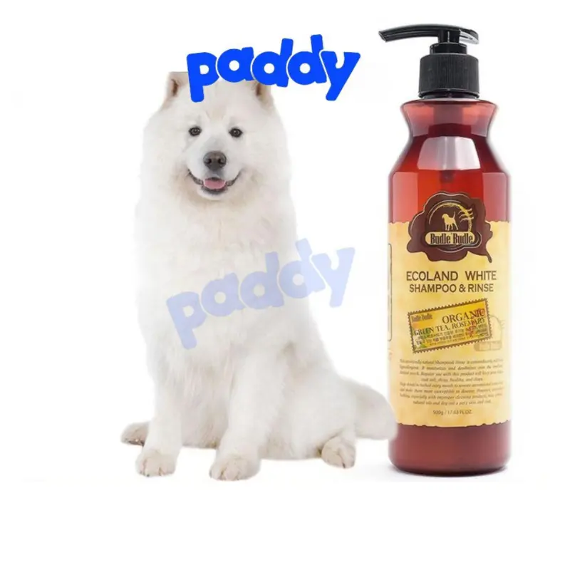 Sữa Tắm Hữu Cơ Cho Chó Lông Trắng Budle Ecoland White 500g 0