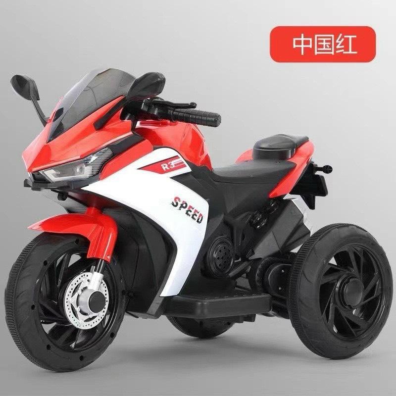 Xe máy điện cho bé Xe mô tô cho bé trai R3 mẫu nhỏ sử dụng chân ga Đồ Chơi Chòi Chân 4