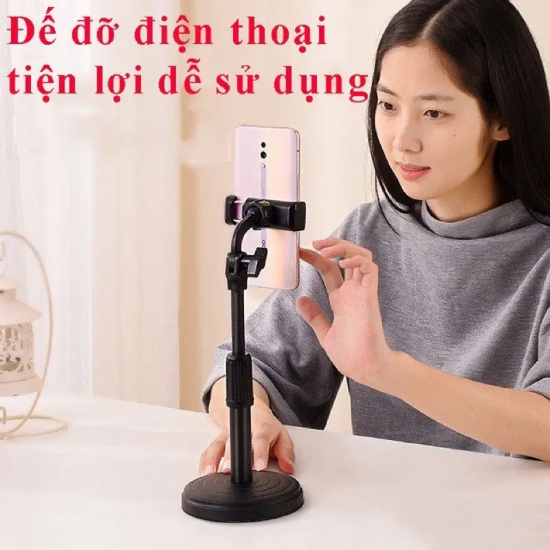 Giá Đỡ Điện Thoại livestream xem video Ổn Định Xoay 360 Độ dùng để Quay Phim Ghi Hình Đa Dụng Phụ Kiện