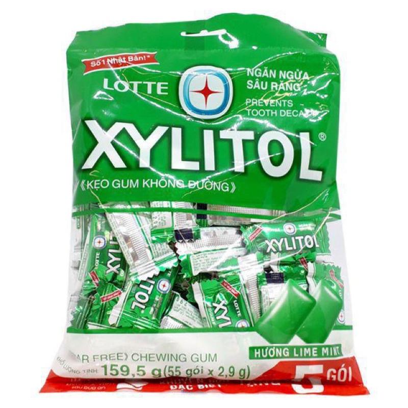 KẸO CAO SU LOTTE XYLITOL LIME MINT/ BLUEBERRY MINT 60 CHIẾC/ XYLITOL XANH/ XYLITOL TÍM