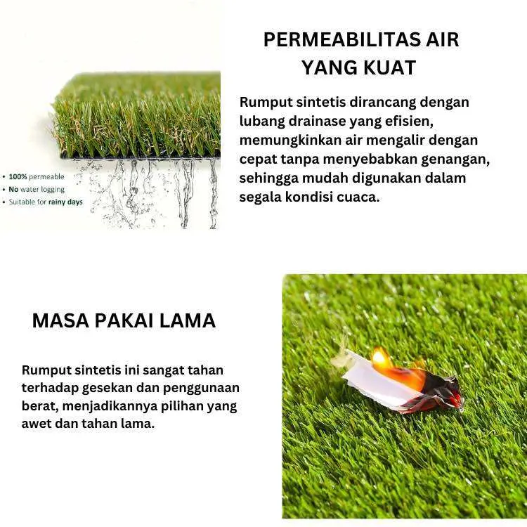 RUMPUT SINTETIS TYPE SWISS 3CM UKURAN 100CM X 20CM PREMIUM TERMURAH 2024 sepak bola palsu 2