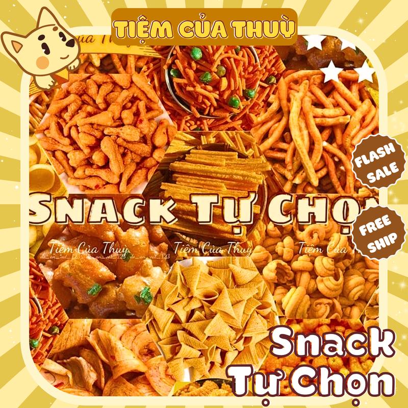 Dùng Thử Snack Ăn Vặt Tự Chọn Giá Rẻ Nhiều Món Đa Dạng bim bim cân đồ ăn vặt hot