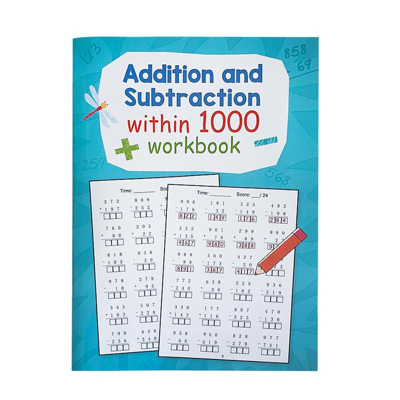 Product Introduction of Buku Kerja Aritmetik Matematik, 32 Halaman, Penambahan dan Penolakan dalam 1000 Aktiviti Buku Kerja Latihan Matematik Tadika, Lembaran Kerja Aktiviti, Tulisan Tangan Kanak-kanak, Belajar Matematik, Buku Kerja 14