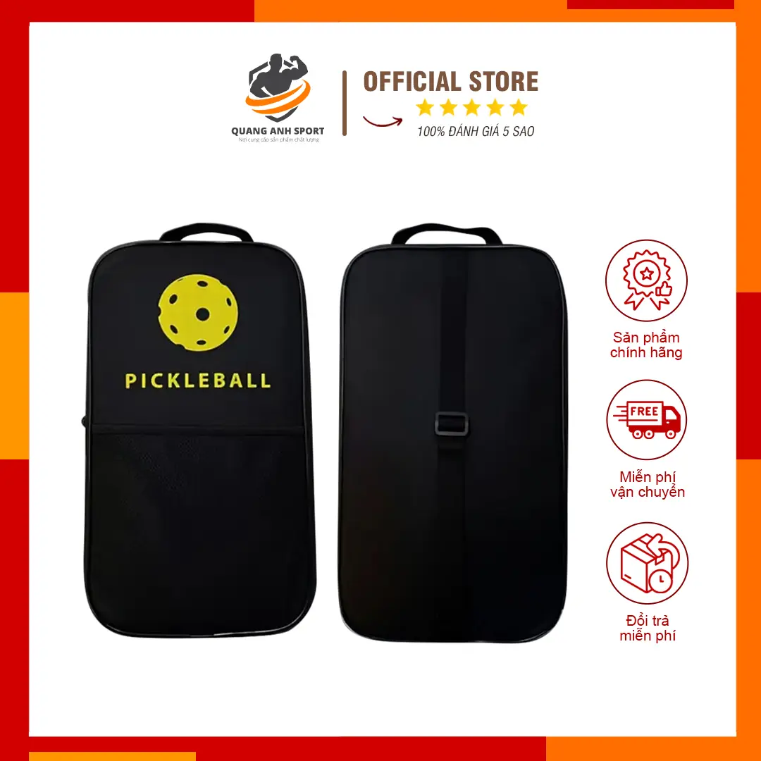Túi Đựng Vợt Pickleball (Bao Nhập Khẩu) Chính Hãng Có Ngăn Đựng Bóng