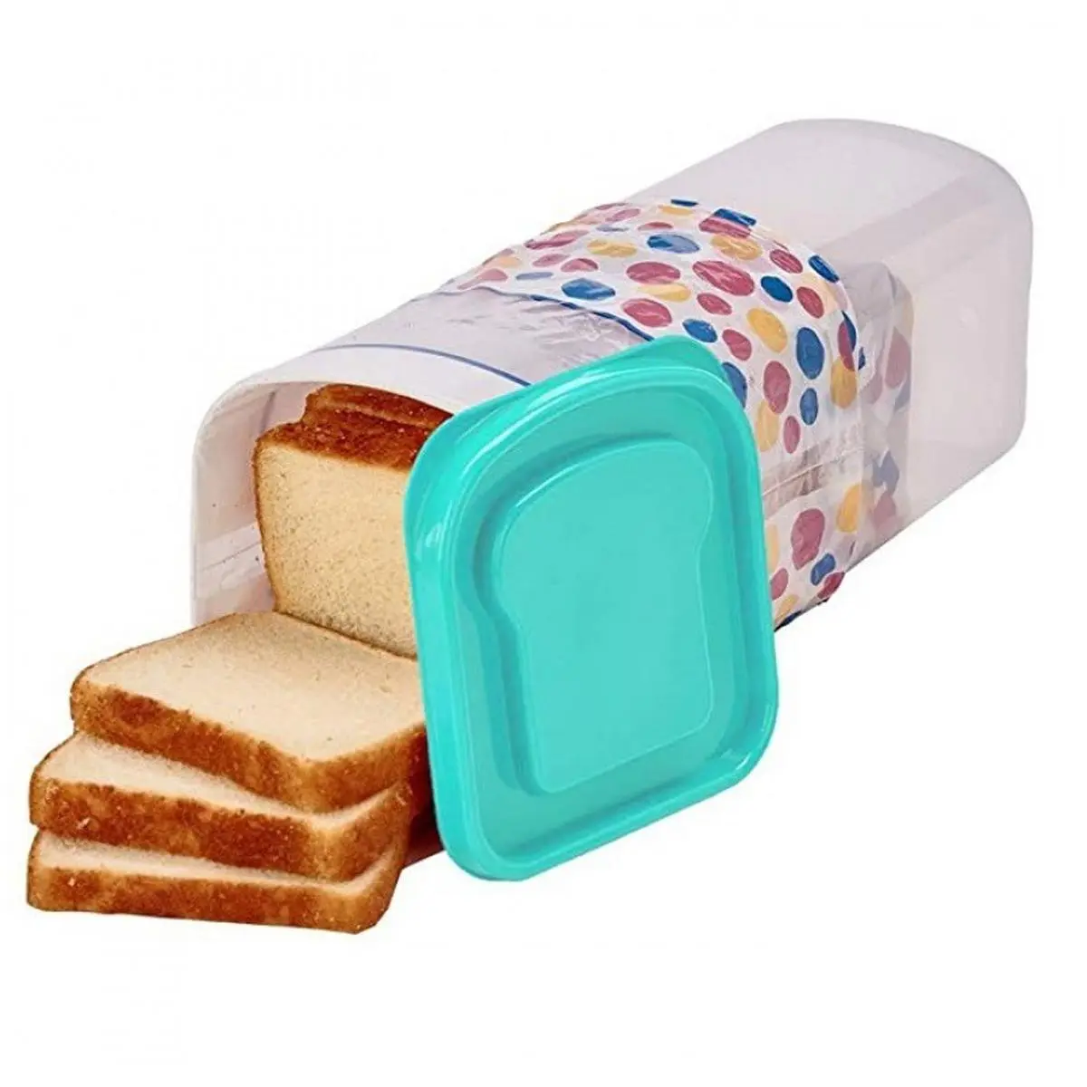 Bread Storage Box, 1 Count Summer Reusable Toast Storage Box, Bread Storage Dispenser Container, Kitchen Gadgets, Kitchen Storage Organizer