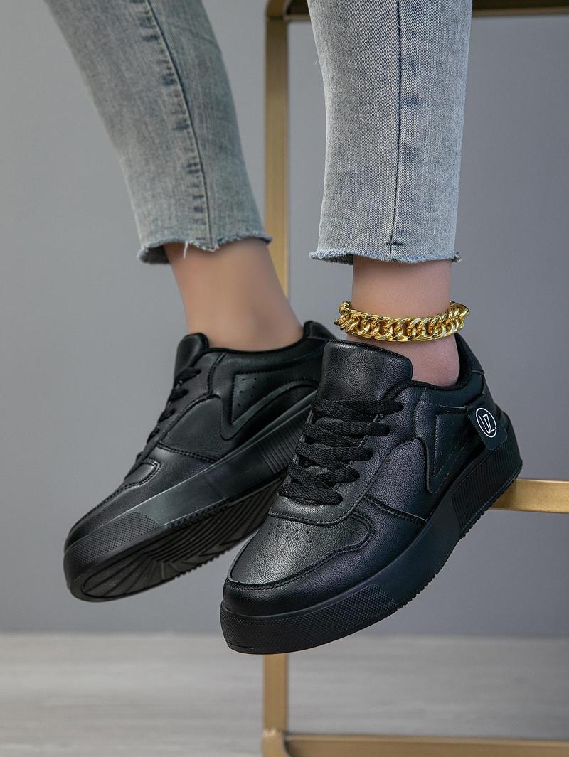 Product Introduction of Women's Lace-up Fashionable Colorblock Ultralight EVA Sneakers 14