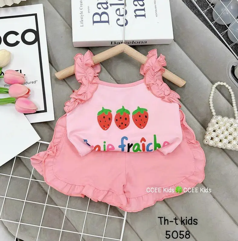 5----> 18KG bộ quần áo bé gái chất cotton mềm mịn cực dễ thương 5