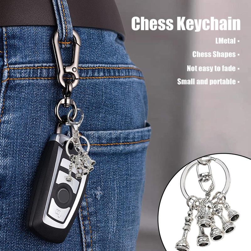 Chess Keychain Chess Pieces Key Ring Electroplating Keychain - TikTok ...