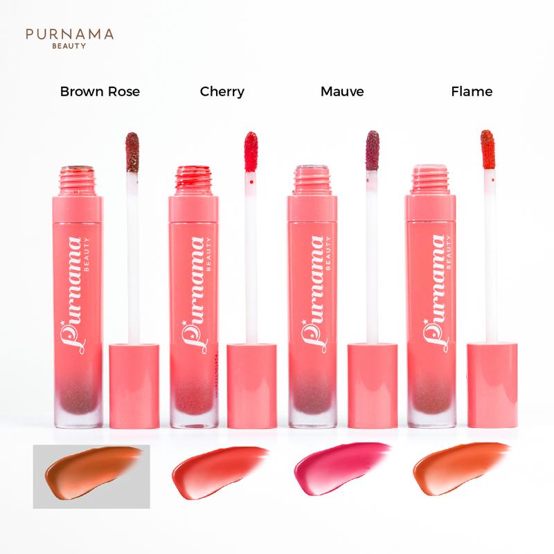 Purnama Beauty Liptint Transferproof dengan Pigmentasi Tinggi Tahan Lama Ringan - Kosmetik Lesti Kejora - BPOM 3
