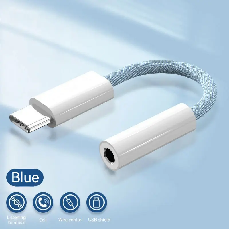 USB C to 3.5mm Women's Headphone 3.5 Jack Wire Adapter Cable Type C to Audio Dongle Adapter for Samsung Galaxy iPad Pro Pixel