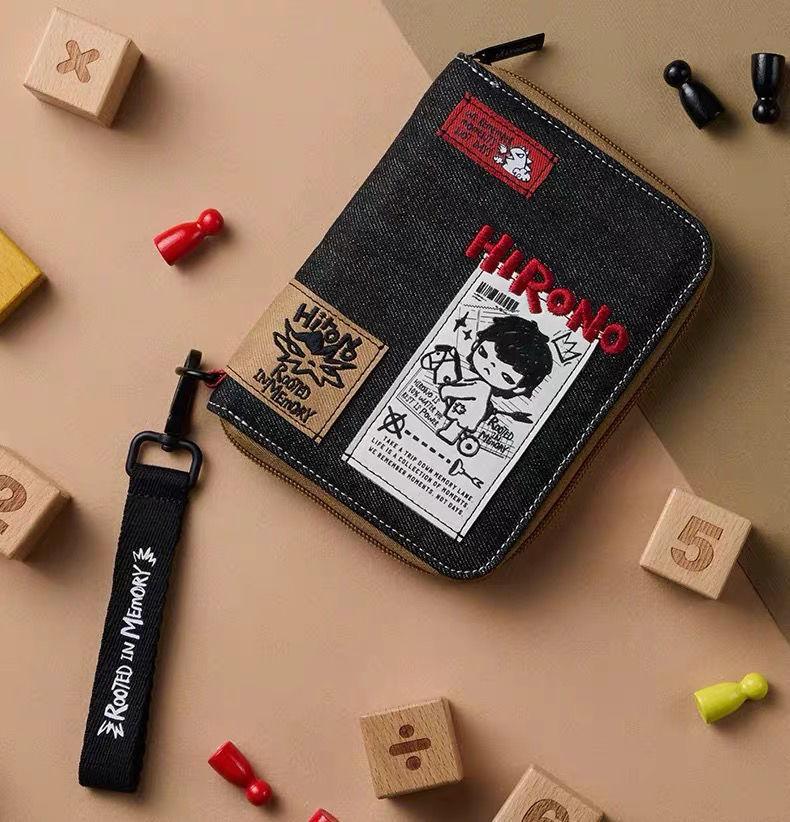 Hirono Echo Series Accessories Canvas Zipper Wallet Passport Bag 1