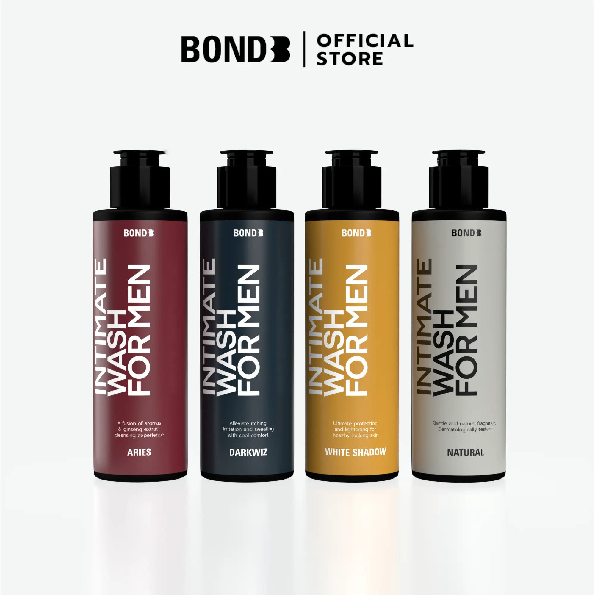 BOND Men's Intimate Wash ผลิตภัณฑ์ทำความสะอาดเฉพาะที่สำหรับผู้ชาย 130ml (สูตรใหม่) บำรุง ผิว มอยส์เจอร์ไรเซอร์