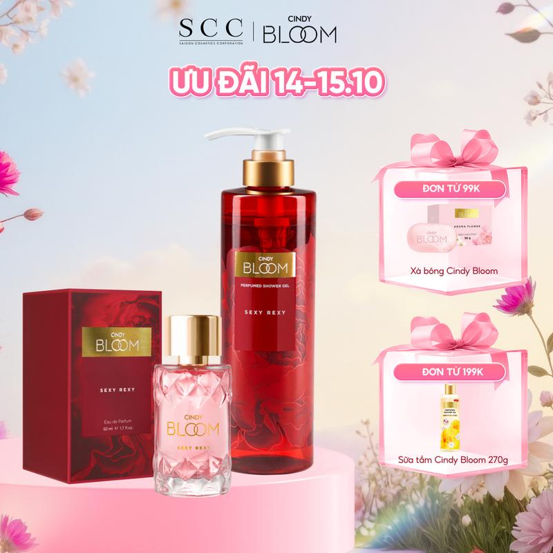 [Quà tặng 20.10] Combo Nước Hoa 50ml & Sữa Tắm Nước Hoa 640g CINDY BLOOM Sexy Rexy Mùi Hương Gợi Cảm Quyến RũQuà tặng bạn gái Quatangbangai