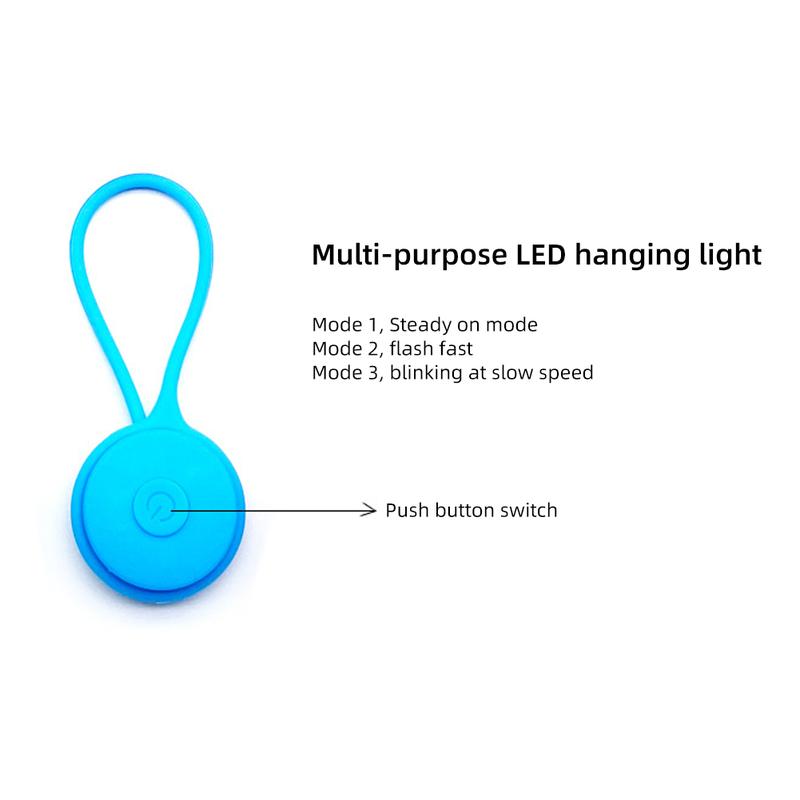 Outdoor Silicone Backpack Warning Light Mini Bicycle Light For Night Riding Easily Bicycle Safety Light Rear LED Taillight For Cycling #471419 6