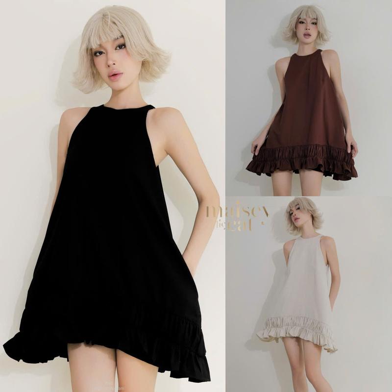 [MAISEY 2065] ĐẦM YẾM BABYDOLL DẠO PHỐI Nữ Dress