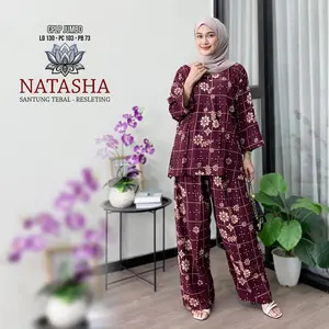 Setelan CPLP Jumbo Terbaru/Motif Batik/Setelan Terkini/Setelan Terlaris/Riona Natasha