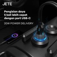 Gambar JETE J3 Car Charger Dual Output 20W Type C PD & USB QC 3.0 18W - Garansi Resmi 2 Tahun dari JETE Authorized Shop Kota Administrasi Jakarta Pusat 4 Tokopedia