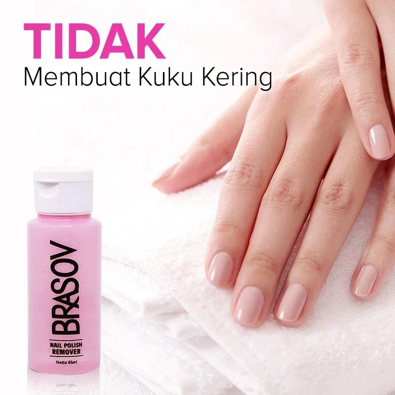 BRASOV Pembersih Cat Kuku 65 ML Penghapus Kutek Nail Polish Remover Kutex 3