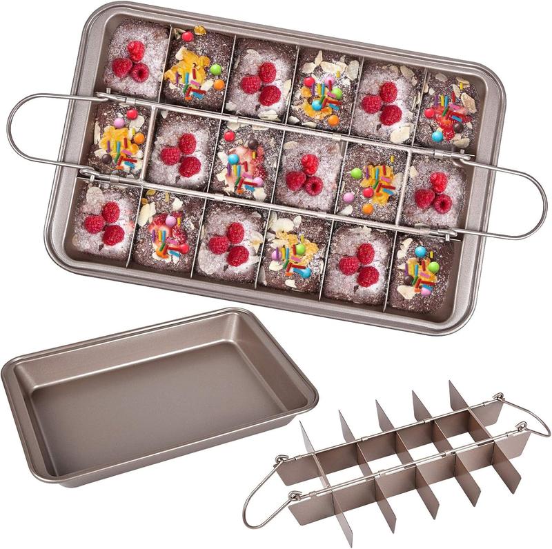 Cake pan with dividers best sale