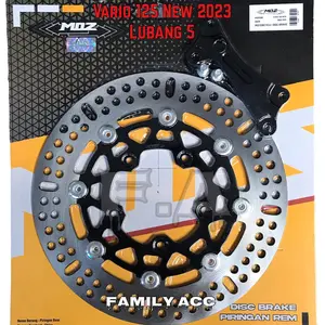 Disc Piringan Cakram Depan Copy Ktc Variasi Moz 260mm Vario 150 New Dan Vario 125 New 2023 Lubang Disc 5 Black Edition Moz Motorcycle Racing