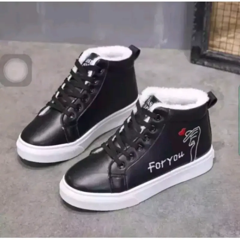 Sepatu Boot Fashion Anak Perempuan Print Motif For You Sepatu Kasual Terbaru 3