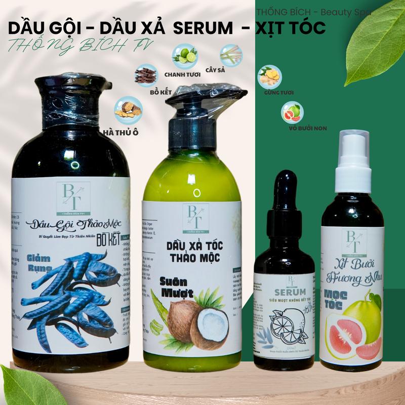 Dầu gội dầu xả serum xịt tóc Thống Bích Tv