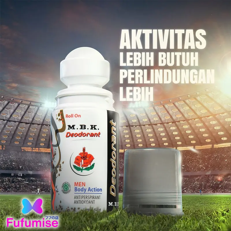 M.B.K Deodorant Roll On 40 ml | Deodorant | Penghilang Bau Badan Wanita | Mbk | M B K | FUFUMISE Ketiak Wangi 3