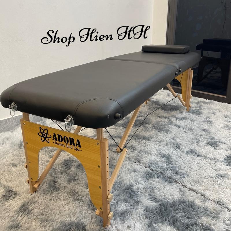 [ CHÂN Gỗ ] giường VaLi Gấp Gọn Chân Gỗ Thường Và Full Phụ Kiện  Hỗ Trợ Phun Xăm, Masage giường vali nhập khẩu. giường xếp giường xếp gấpgọn giường lười giường bay