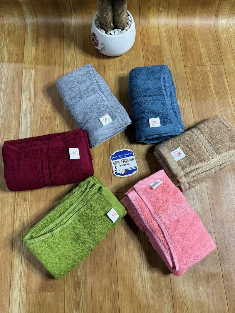 Product Introduction of Combo 6 khăn cotton 35x80 lau tóc, tập gym dày dặn , không ra màu Nhà Tắm Khăn Tắm 6