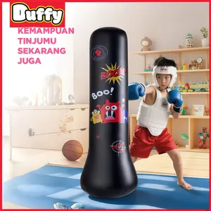 Duffy toys 150cm Standing Boxing Samsak Tinju Anak Inflatable Kids Training Target Tinju