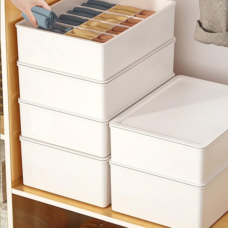 Underwear Storage Box Kotak Penyimpanan Pakaian Dalam Kaos Kaki Dengan Tutup Tempat Penyimpanan Pakain Dalam Serbaguna Merah 1