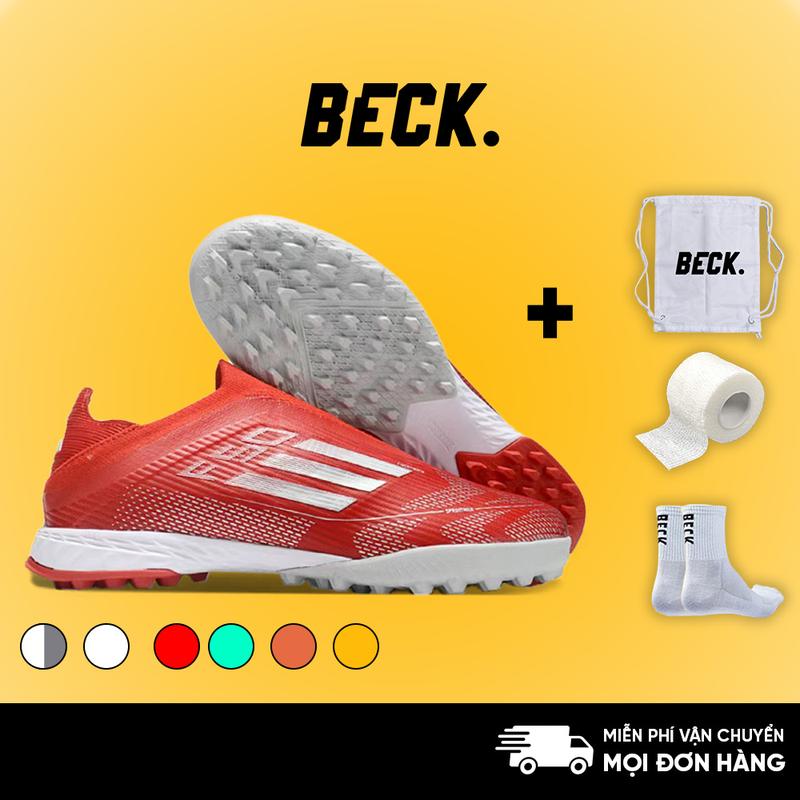 Giày Bóng Đá F50 Elite Laceless Không Dây, SOCCER BECK, Đế Đinh TF, Bám Sân, Các Màu Sắc, Sân Cỏ Nhân Tạo