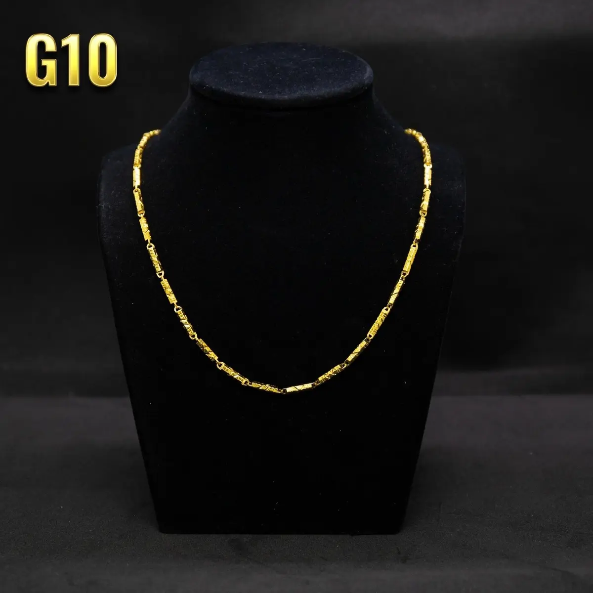 Dây chuyền đốt trúc G10 lục giác Nam Trang Sức Women Chain Jewelry