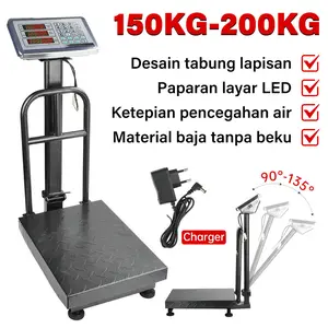 Timbangan-Duduk-Digital-Kapasitas-300KG-150KG-Electrik-Platform-Timbangan-Sayur-Timbangan-barang-300kg-Electronic-Platform-Scale--Kapasitas-Charger-Elektronik-Pagar-Lipat-Singel-Display-Sembako-Laundry-Buah-Barang-Ekspedisi-Beras-300kg