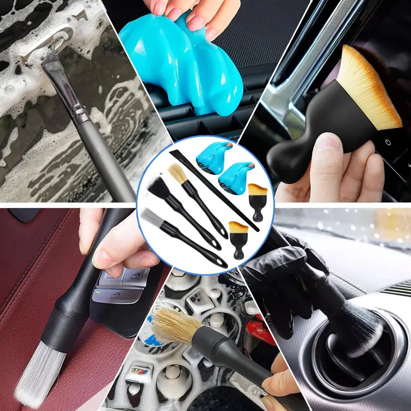 Car Cleaning Tool Set, Car Wash Tool Set, Car Cleaning Kit, Car Detailing Brush Set, Car Wash Accessories, Professional Car Cleaning Tools 6