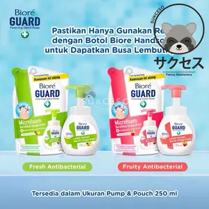BIORE Guard Foaming Hand Soap Sabun Cuci Tangan Anti Kuman Bakteri Botol dan Refill 250ml