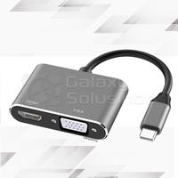 Gambar MAXLINE Type C to HDMI + VGA Converter dari GASOL DINOYO MALANG Kota Malang 1 Tokopedia