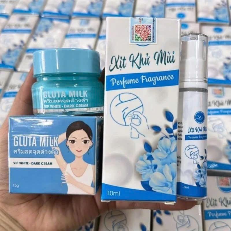 Kem Thâm Nách Gluta Milk Vip White 1 Hũ Tặng 1 Chai Xịt