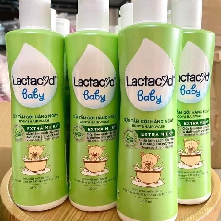 Sữa tắm và gội toàn thân lactacyd cho bé 250ml